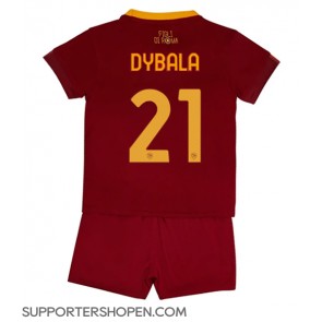 AS Roma Paulo Dybala #21 Hemmatröja Barn 2022-23 Kortärmad (+ korta byxor)